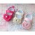 Baby girl shoes with rhinestone flower