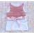 Baby Girl Tank Top With Dust Pink Ruffles