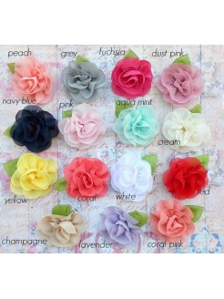 Girl Hair Clip Chiffon flower