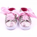 Baby girl prewalker shoes Pink bling leopard 