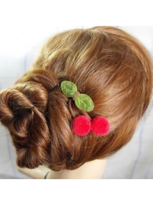Girl Hair Clip With Cherry