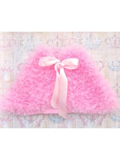 Baby girl chiffon cape Baby pink