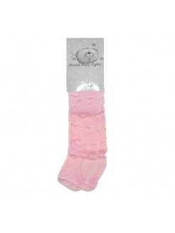Baby girl tights Heart pink