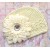 Crochet girl hat Cream with Flower