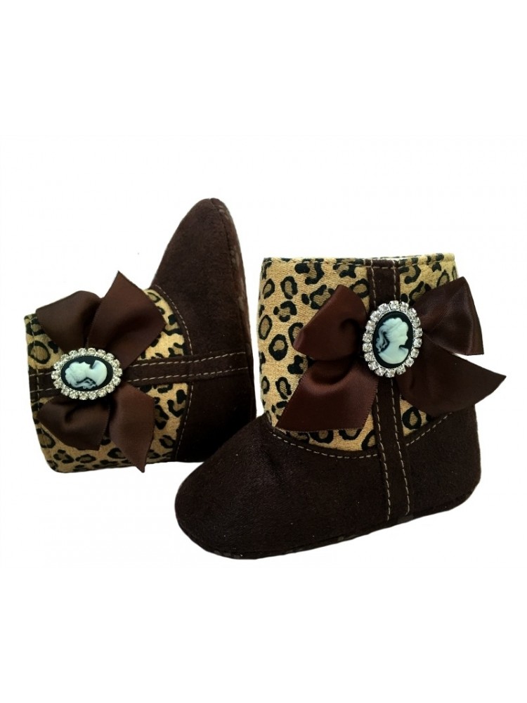 Baby girl snow boots Leopard Diva Baby girl snow boots Leopard Diva