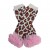 Baby leg warmers Leopard with baby pink