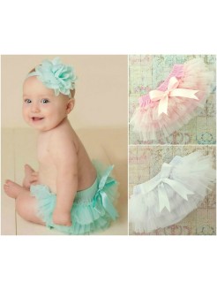 Baby girl Tutu bloomer set aqua mint