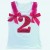 Baby girl 2nd birthday top Fuchsia