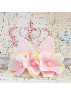 Baby girl easter headband Cherry blossom flowers