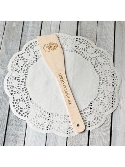 Wooden Spatula For Godmother Christening Gift