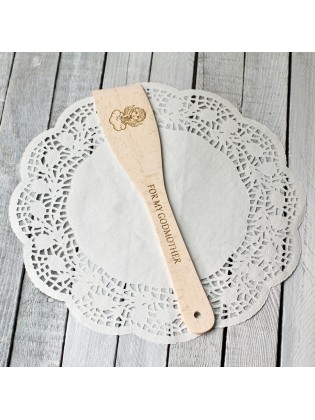 Wooden Spatula For Godmother Christening Gift