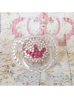 Bling Swarovski Crystal Louis Vuitton Inspired Fashion Glam Pacifier