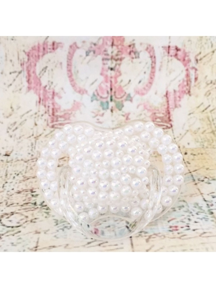 Pacifier avent with white pearls Pacifier avent with white pearls