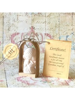 Christening Gift Kneeling Guardian Angel