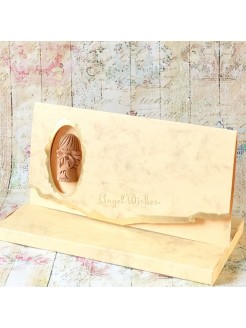 Luxury handcrafted greeting card Angel wishes 