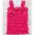 Baby Girl Lace Top Hot Fuchsia Ruffles