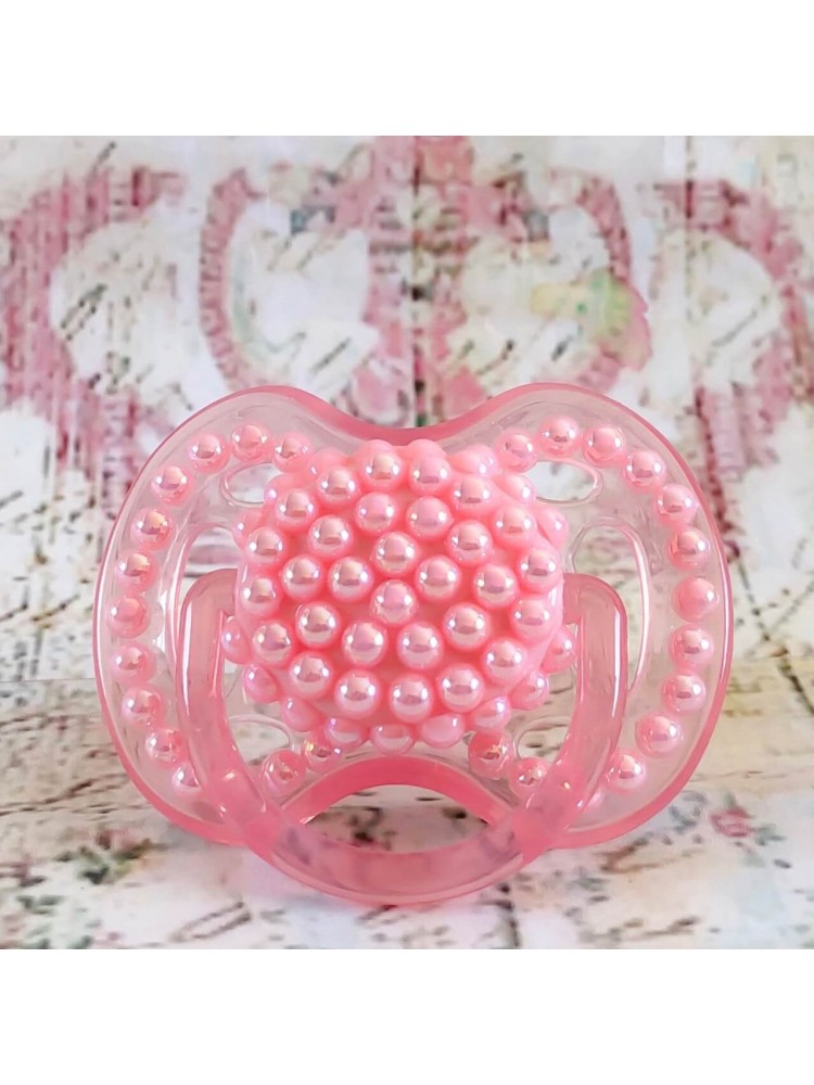 Pacifier avent with pink pearls Pacifier avent with pink pearls