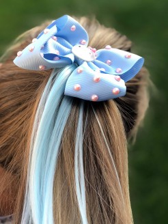 Hair clip with extensions ''Hello Kitty''