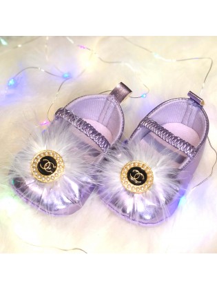 Baby girl shoes Lavender marabou