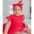 Baby girl red romper dress with headband