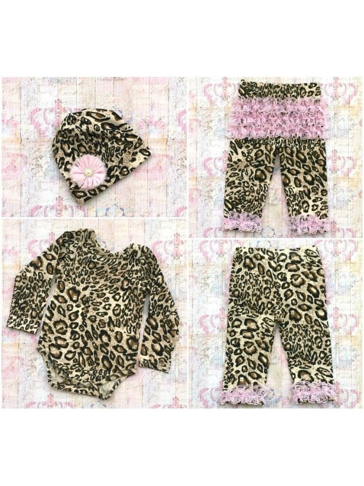 Baby Girl Outfit Set Leopard 