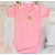 Baby girl birthday romper pink with pearls