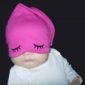 Organic Cotton Baby Sleepy Hat Pink