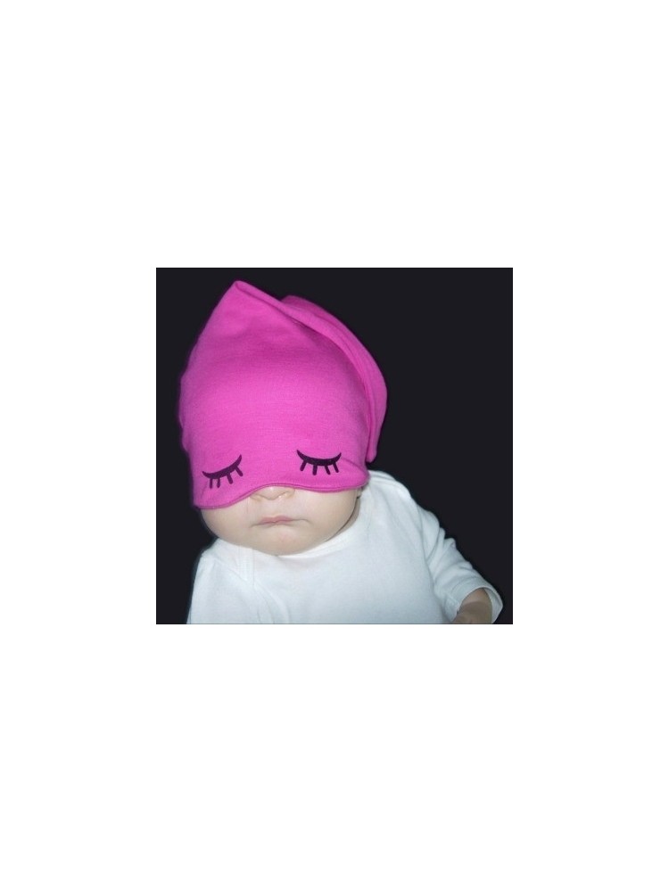 Organic Cotton Baby Sleepy Hat Pink