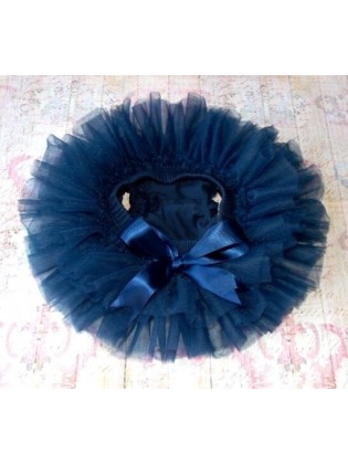 Baby Girl Navy Blue Diaper Cover Tutu