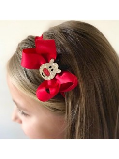 Baby Girl Christmas Headband Rudolph
