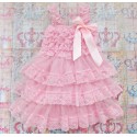 Baby Girl Dress Pink Chiffon And Lace