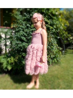 Baby girl Princess dress dusty pink