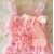 Baby girl sash belt ''Pink Satin Bouquet ''