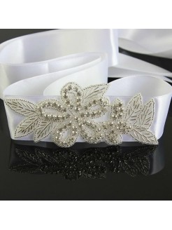 Baby Girl Sash Belt Rhinestone Aplique