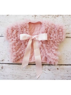 Baby Girl Bolero With Chiffon Ruffles 