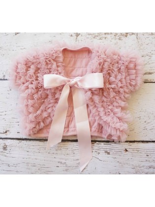 Baby Girl Bolero With Chiffon Ruffles