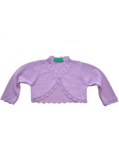 Baby Girl Lavender Bolero Cardigan