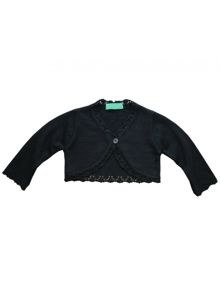 Baby Girl Black Bolero Cardigan