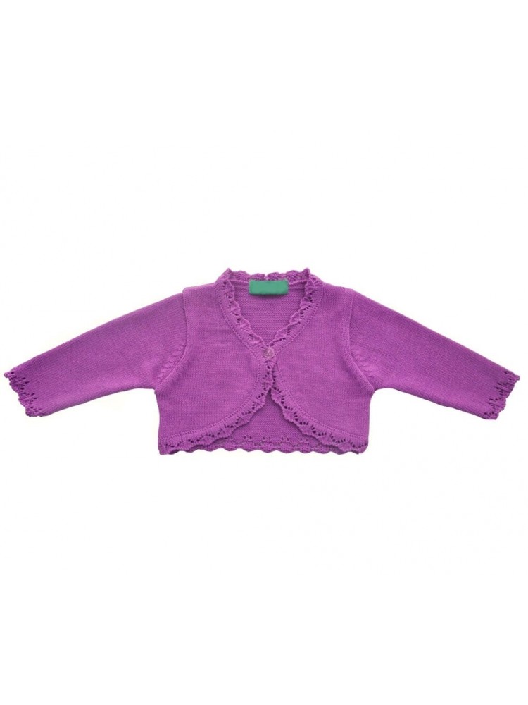 Baby Girl Purple Bolero Cardigan