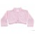 Newborn girl light pink bolero cardigan