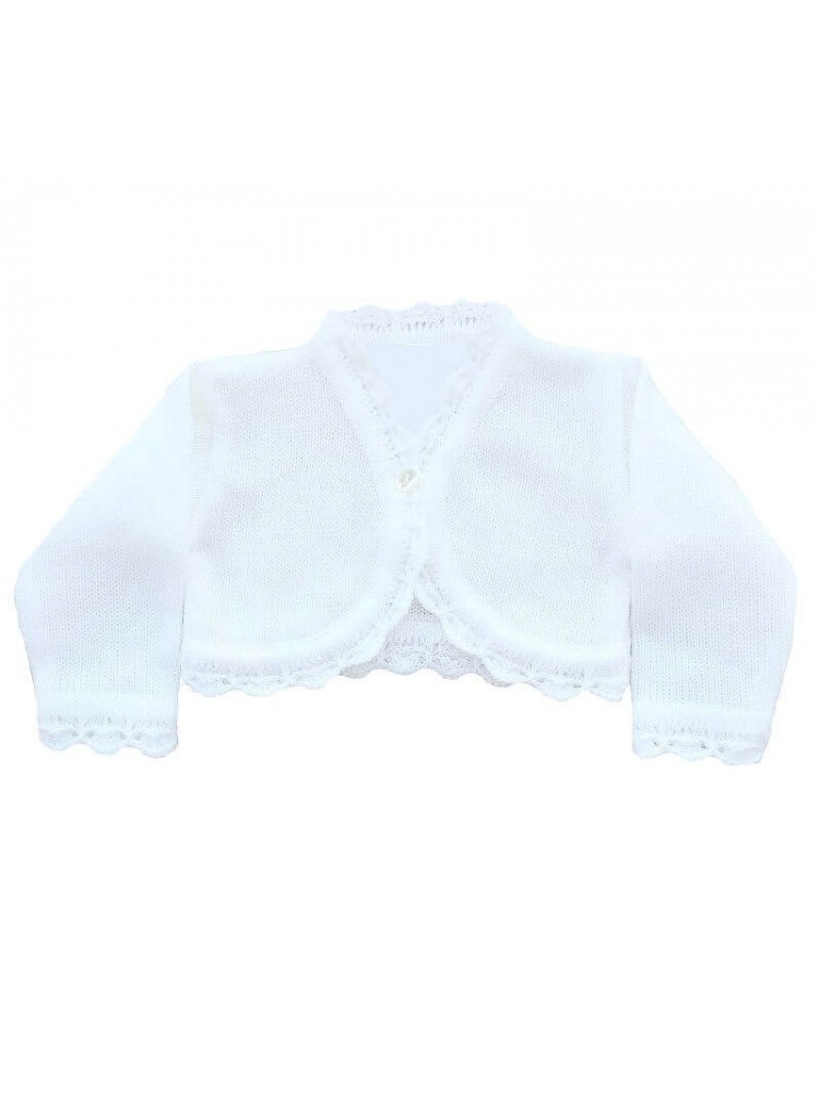 Baby Girl White Bolero