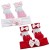 baby girl socks with headband set Strawberry