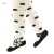 Baby girl tights white with dots