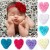Baby girl headband Shabby Heart