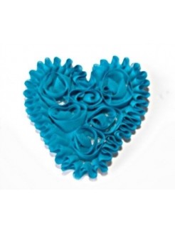 Baby girl headband Shabby Heart