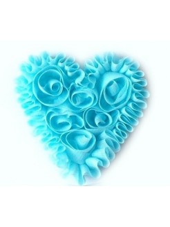 Baby girl headband Shabby Heart