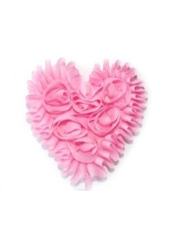 Baby girl headband Shabby Heart