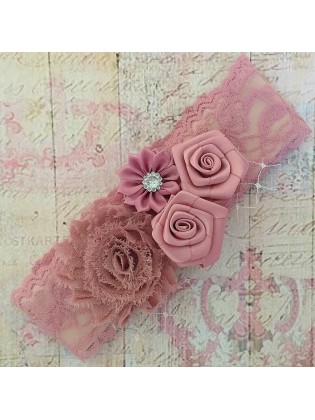 Baby Girl Headband Premium Flowers Bouquet