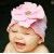 Baby girl cotton hat Baby pink