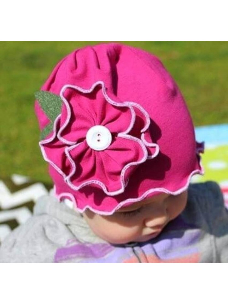 Baby Girl Cotton Hat Purple Baby Girl Cotton Hat Purple